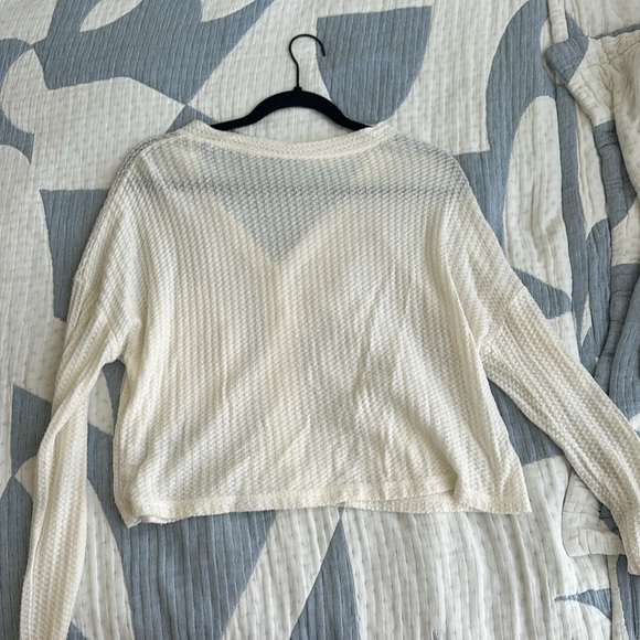 Me to We White Waffle Buttondown - Picture 4 of 4